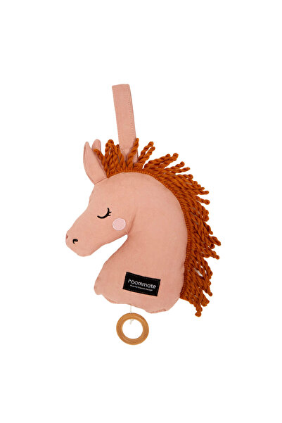 Roommate Jucărie muzicală pătuț din bumbac - Horse, ROOMMATE, 0 ani+