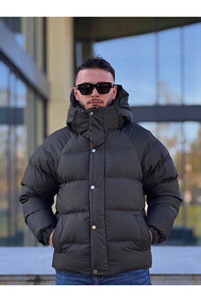 KINGAF Men's Inflatable Hooded Coat