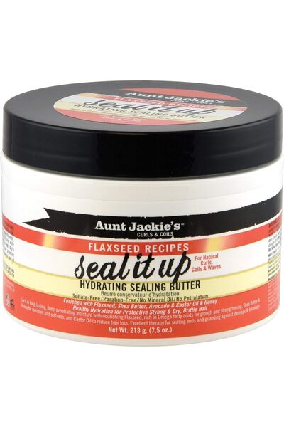 Aunt Jackie's Curls & Coils Seal It Up Hydrating Sealing Butter, 7.5 Oz (213 g)