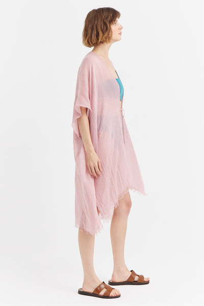 PAULMARK Women's Front Tie Solid Color Pareo