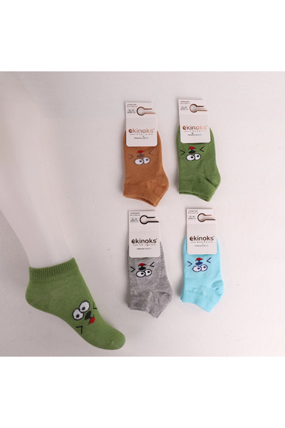 ekinoks socks جوارب للأطفال الأولاد بنمط أوجسي (3 قطع)