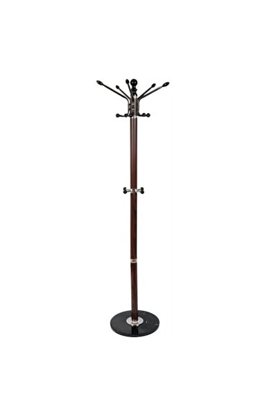 VICTRONIC Metal standing coat rack with marble base, 175 cm