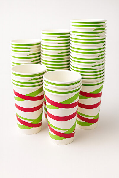 Özkan Ambalaj Temizlik 100 Pieces 12 oz 355 ml Hot Cold Beverage Cup Soft Drink Cup Coffee Cup