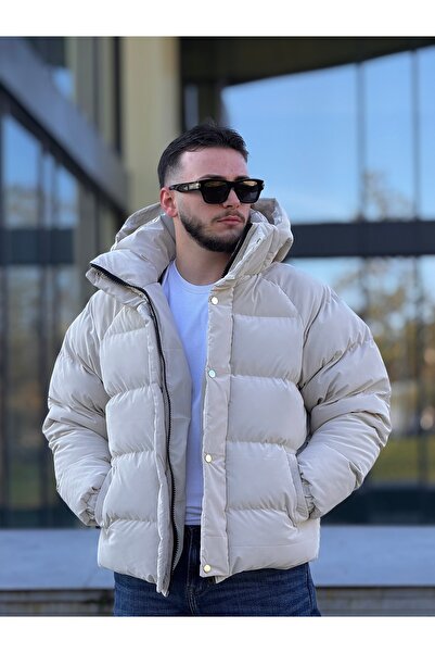 KINGAF Men's Inflatable Hooded Coat