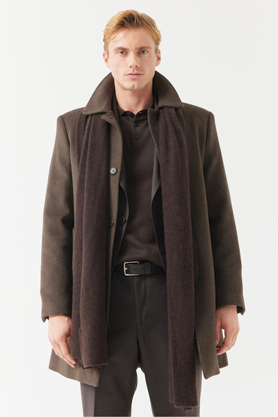 PAULMARK Men's Shirt Collar Coat