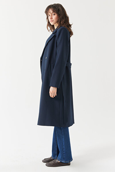 PAULMARK Γυναικεία καμπαρντίνα διπλό πέτο Capa