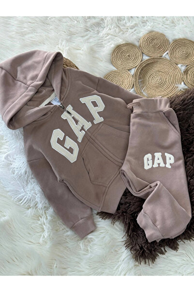 Kidmark Çocuk Modası Unisex Zippered 100% Cotton Mink Set