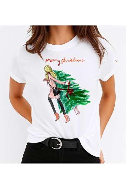 OEM 100% Cotton T-Shirt Merry Christmas 2