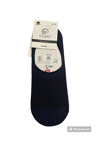 Sahab Men's Ballet Socks Stitch-Free Toe Non-Slip Heel Silicone 3-Pack