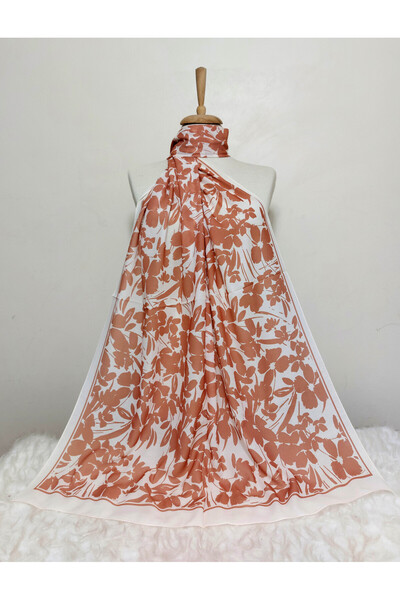istanbul prensesleri Patterned Floral Model Shawl French Cotton, Stretchy, Soft Shawl, High Quality.
