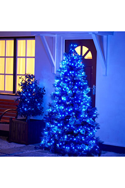 Led Christmas light installation, 50 m, 240 blue LEDs, roll type, indoor/outdoor