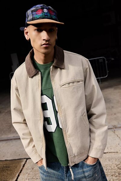 september island Kirk Camel Color Short Canvas Oversized Coat