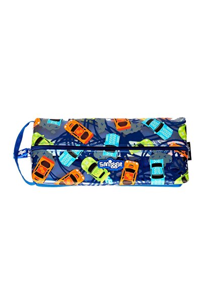 SMIGGLE Arabalı Lacivert Eğlenceli Kalem Kutusu -Whirl Junior Flip Zip