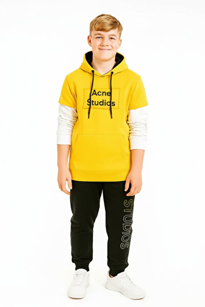 STITCH by MH هودي بأكمام متعددة الطبقات من Acne Studios (9-16 سنة)