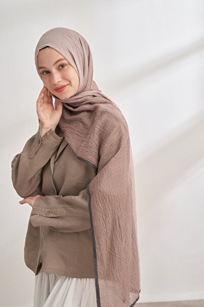 EL&BA Eşarp ve Şal ARMANDA MÜSLİN DEGRADE BİYELİ ŞAL