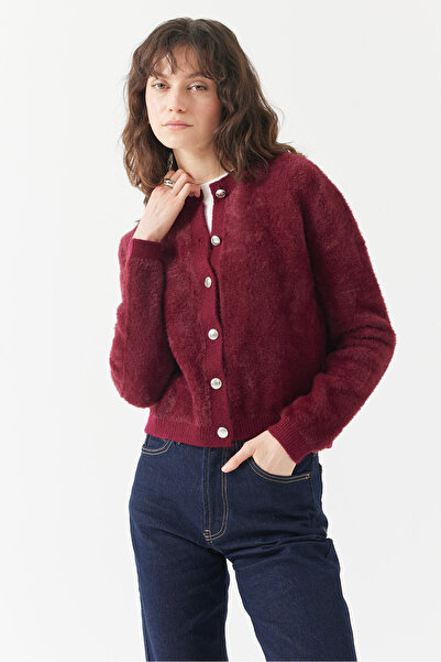 PAULMARK Women's Crew Neck Knitwear Cardigan