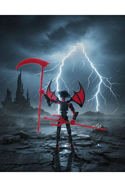 Boykec House Dummy 13 Evil Tüm Eklemleri Hareketli Aksiyon Figürü Oyuncak (Aksesuar Seti Hediye)