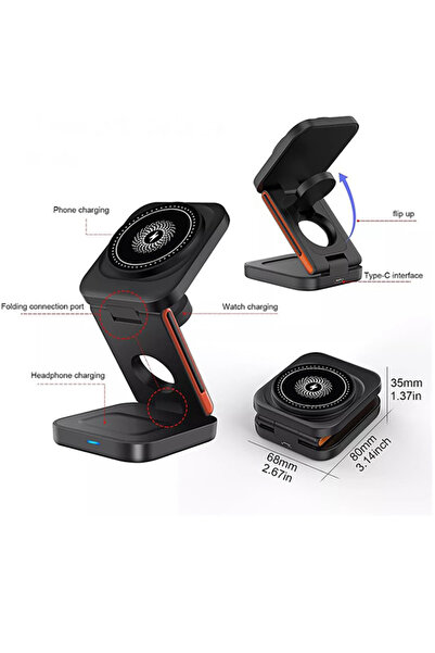 OEM Wireless Charger, Magsafe, Compatible with iPhone 12-17, Airpods, Apple Watch Ultra 2-15/SE