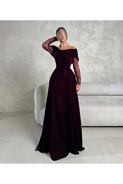 diarafashionsa Sundus's dress with off-the-shoulder lace