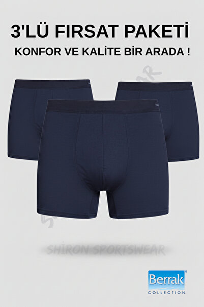 Shiron Sportswear&Company Men's Micro Modal Premium Quality Boxer 3-Pack