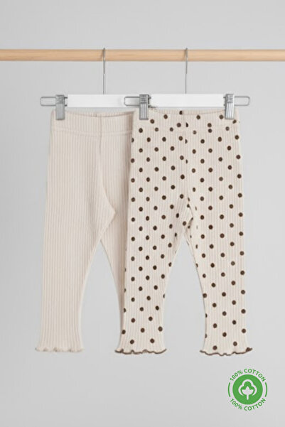 ÇİTİL 2-Pack Combed Cotton Corded Fabric Baby Tights 100% Cotton