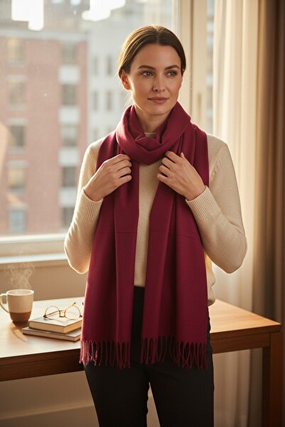 Disanuva Soft Textured Women's Winter Scarf Shawl – Warm, Comfortable and Stylish Model Large Size