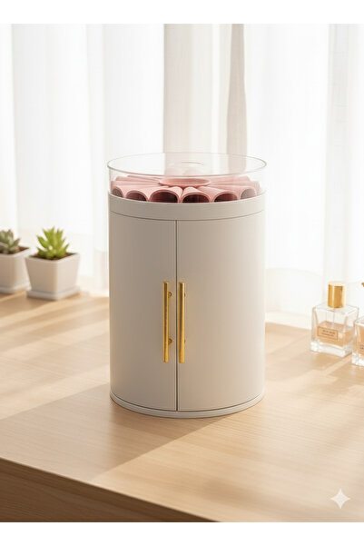 Saros Group Lüks Silindir Takı ve Bijuteri Kutusu | Rulo Bölmeli Bileklik, Saat ve Aksesuar Organizeri