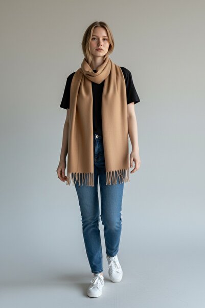 Disanuva Soft Textured Women's Winter Scarf Shawl – Warm, Comfortable and Stylish Model Large Size