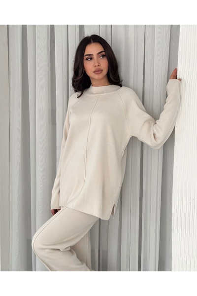 CLB COLLECTION Women's Winter Knitwear Set – Oversized Top and Comfortable Fi...