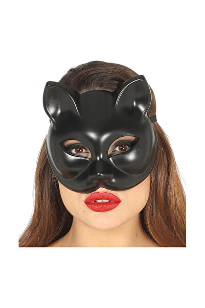 HarmonyAura Black Color Luxury Cat Mask 12X13 cm
