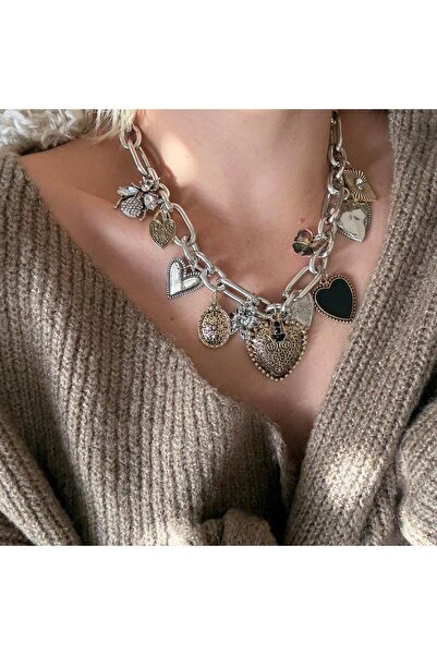 Alice İsstanbul Silver Kalp Charm Kolye