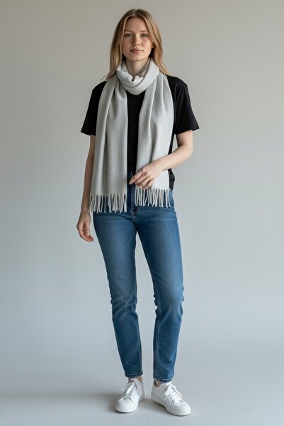 Disanuva Soft Textured Women's Winter Scarf Shawl – Warm, Comfortable and Stylish Model Large Size