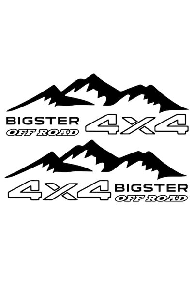 Oracal Off Road Sticker Set, BIGSTER, 4x4, 40x14cm, black