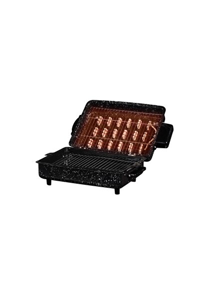 temiz iş Elektrikli Emaye Kapaklı Ev Tipi Mangal&Izgara