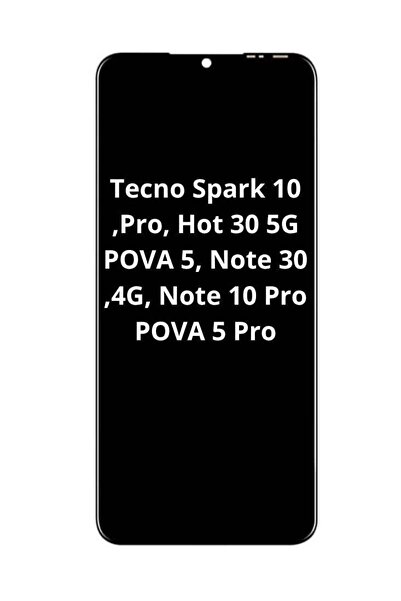 no markte LCD Screen for Tecno Spark 10 Pro / Hot 30 5G / Pova 5 / Note 30 4G...