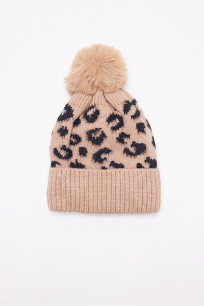 PAULMARK Γυναικείο πλεκτό μπερέ με σχέδιο