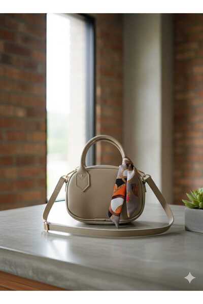 VELAMORA Kadın El Çantası Fular Detaylı Günlük Kullanıma Özel Davetlere Uygun...