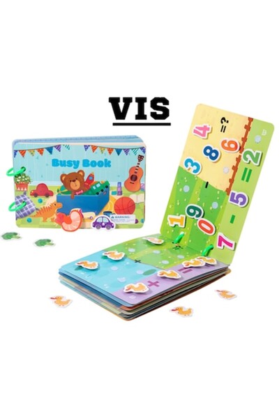 VİS Caiet educațional pentru copii - numărare, aritmetică, creativitate cu fo...