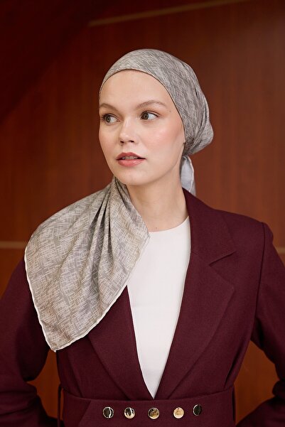 İpekhan Winter Bloom Soft Scarf Mink