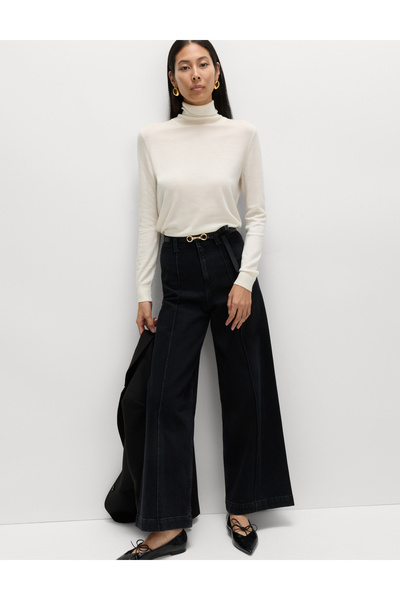 Marks & Spencer Dikişli Geniş Paça Jean