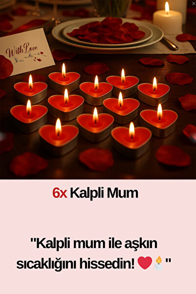 Parti dolabı Heart Balloon Candle Romantic Dinner Set I Love You Written Balloon Dusty Rose Anniversary Marriage Proposal