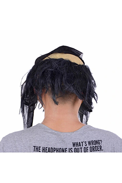 HarmonyAura Latex Haired Bearded Pirate Mask