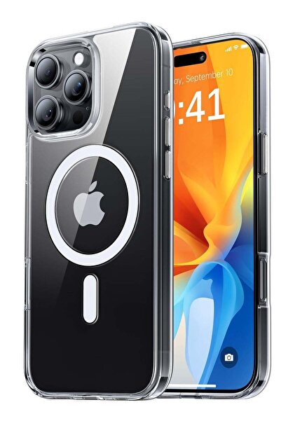 no markte جراب ELIGO المغناطيسي MagSafe لجهاز iPhone 16 Pro Max — شفاف للغاية...