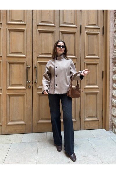 Lila Moda Shepherd's Stitch Buttoned Cardigan