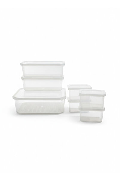 Vienev 7-Piece Storage Container Set with Strainers | 1X5Lt - 2X1.75Lt - 4X360Ml