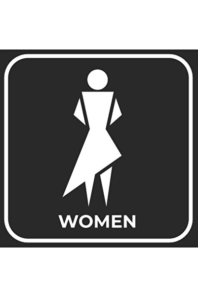 TELLGRAF مجموعة ملصقات تحديد مسارات المرحاض للنساء (10×10 سم، 10 قطع)