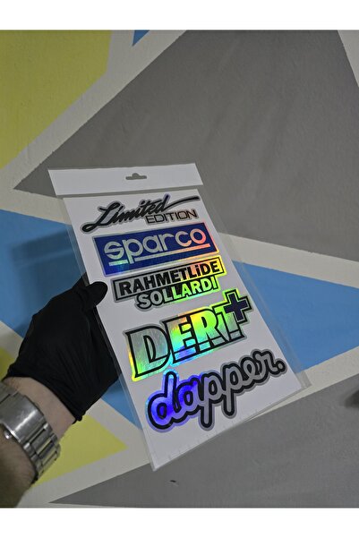 İB GLOBAL ARABA ARKA CAM YAZILARI HOLOGRAMLI YENİ MODEL - Yan kapı, Yan Cam S...