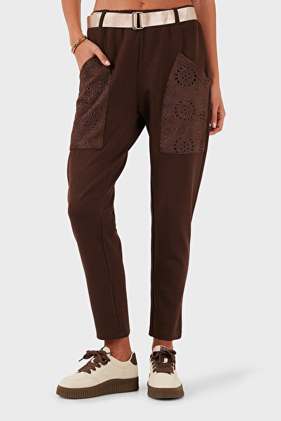 Via Dante Παντελόνι με κανονική εφαρμογή και λεπτομέρεια τσέπης στη μέση PANTOLON 69144030