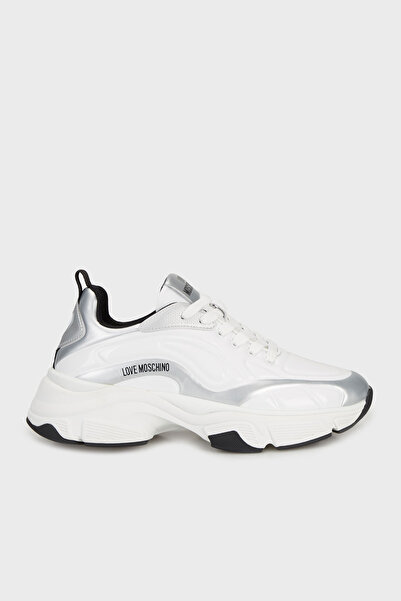 Love Moschino Logo Leather Thick Sole Sneaker Shoes Shoes Ja15376G0Njt010A