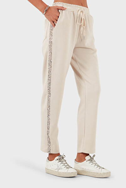 Via Dante χαλαρή εφαρμογή Παντελόνι με κανονική μέση και ίσια πόδια με λεπτομέρεια με παγιέτες ΠΑΝΤΕΛΟΝΙ 69143450